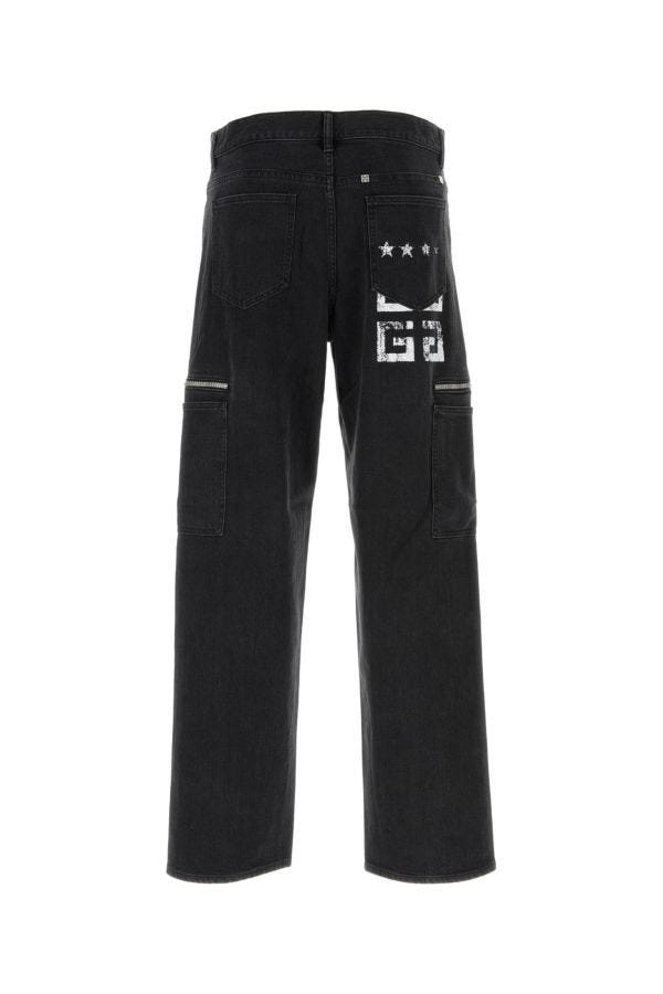 GIVENCHY | Black stretch denim cargo jeans