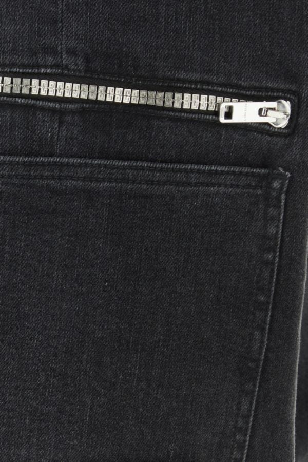 GIVENCHY | Black stretch denim cargo jeans