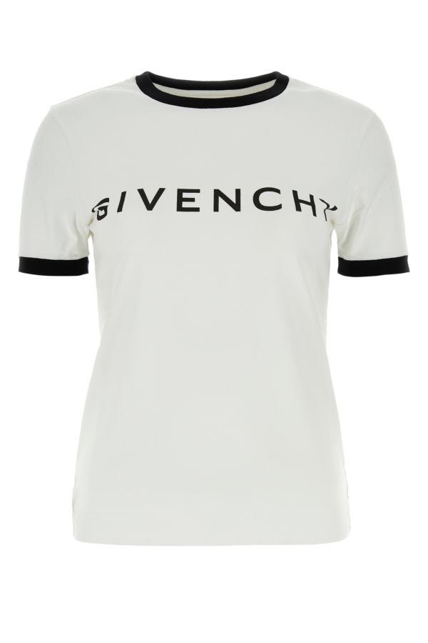 GIVENCHY | White stretch cotton t-shirt