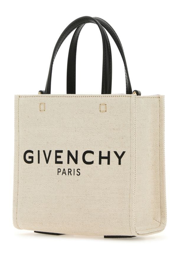 GIVENCHY | Sand canvas mini G-Tote handbag