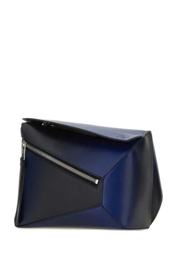 LOEWE | ツートーン レザー スモール パズル ベルト バッグ