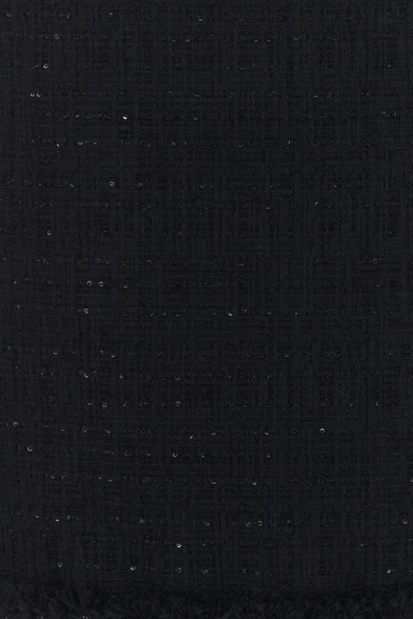 VERSACE | Black tweed mini skirt
