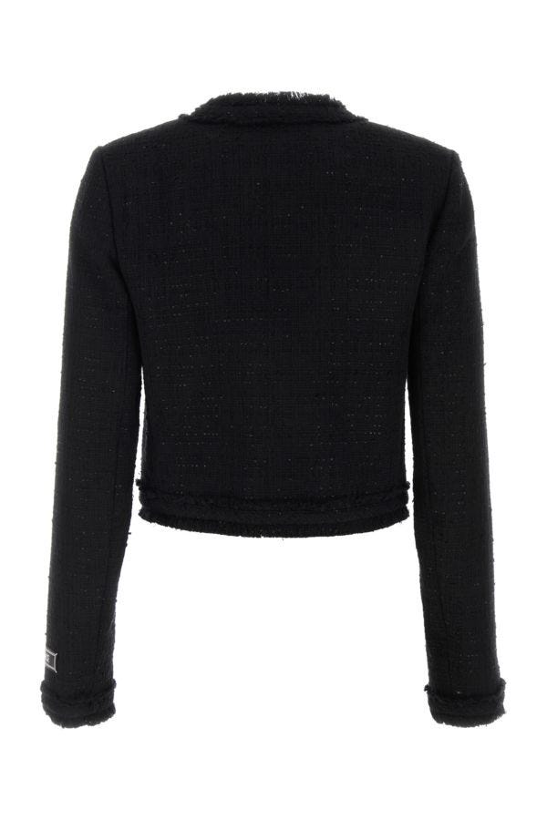VERSACE | Black tweed blazer