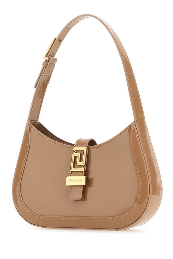 VERSACE | Antiqued pink leather small Greca Goddess shoulder bag