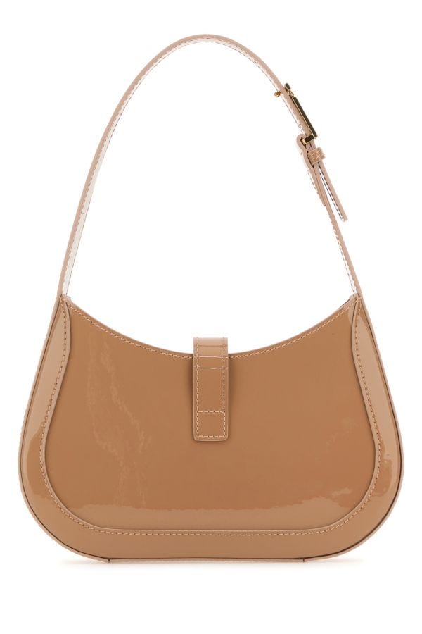 VERSACE | Antiqued pink leather small Greca Goddess shoulder bag