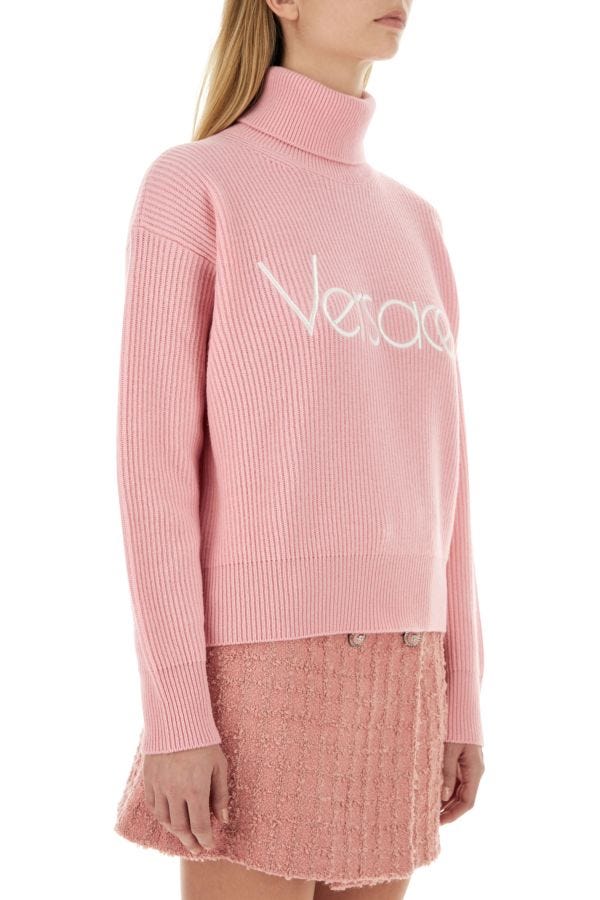 VERSACE | Pink wool sweater