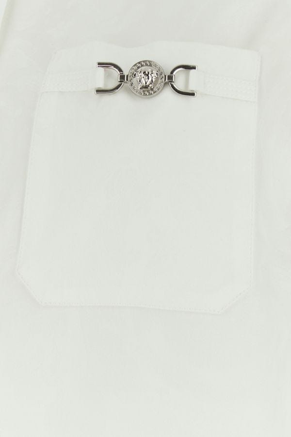 VERSACE | White jacquard shirt