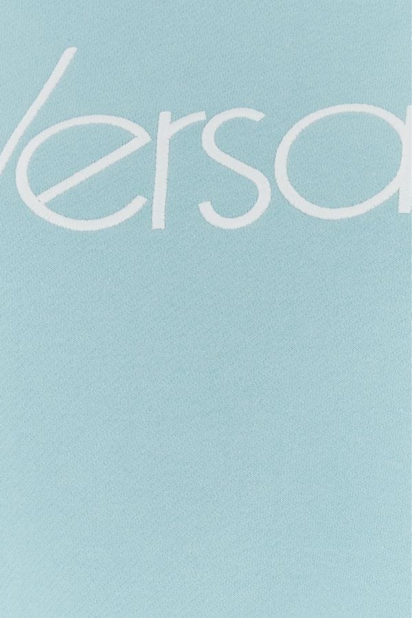 VERSACE | Light-blue cotton oversize sweatshirt