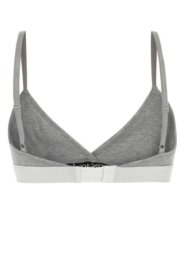 VERSACE | Grey stretch cotton bra