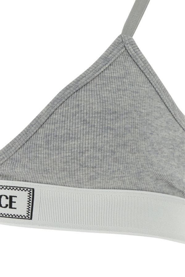 VERSACE | Grey stretch cotton bra