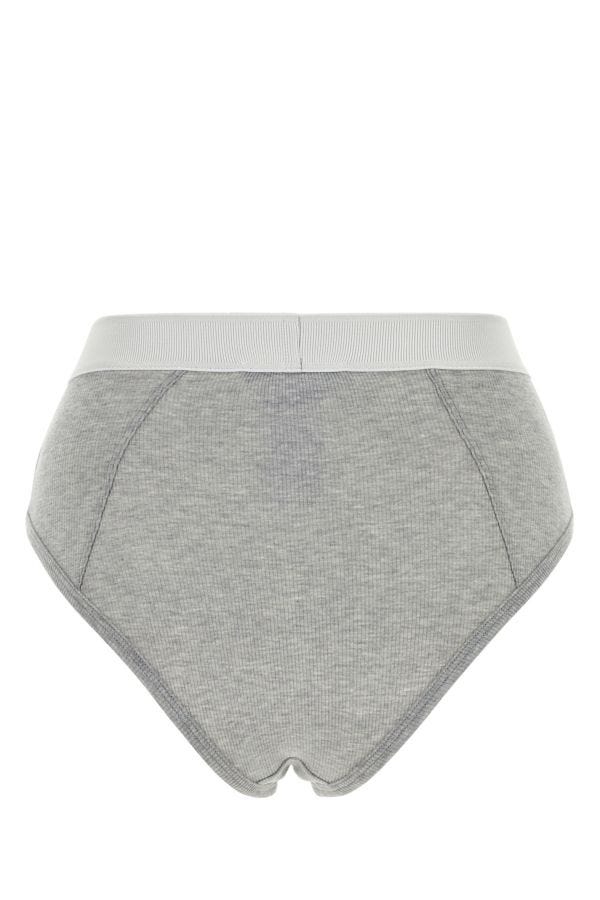 VERSACE | Grey stretch cotton brief