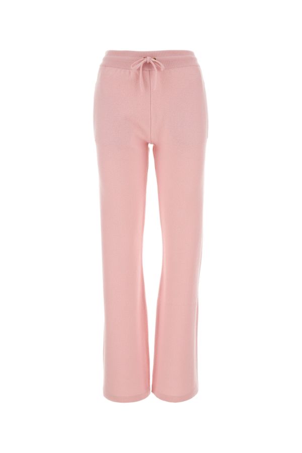 VERSACE | Pink wool blend flared leg pant