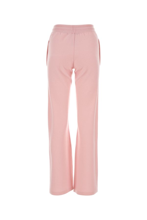 VERSACE | Pink wool blend flared leg pant