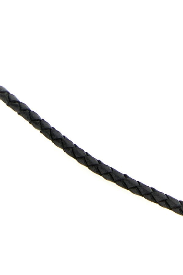 VERSACE | Black leather Medusa Biggie bracelet