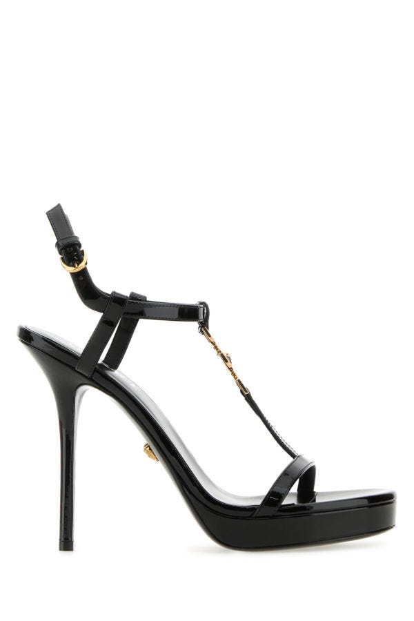 VERSACE | Black leather Medusa '95 sandals