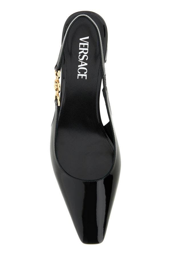 VERSACE | Black leather Medusa '95 pumps