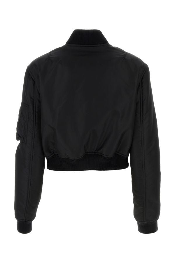 VERSACE | Black nylon bomber jacket