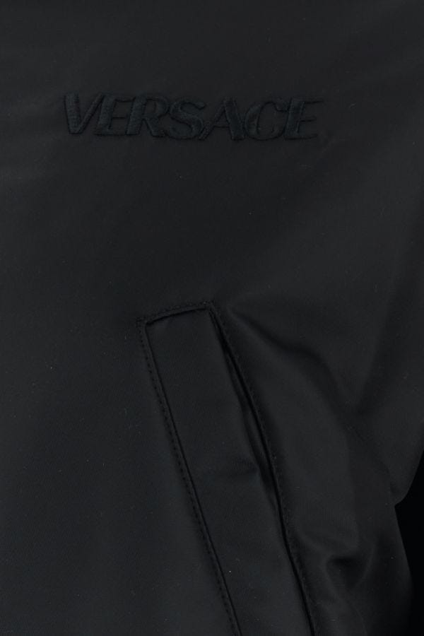 VERSACE | Black nylon bomber jacket