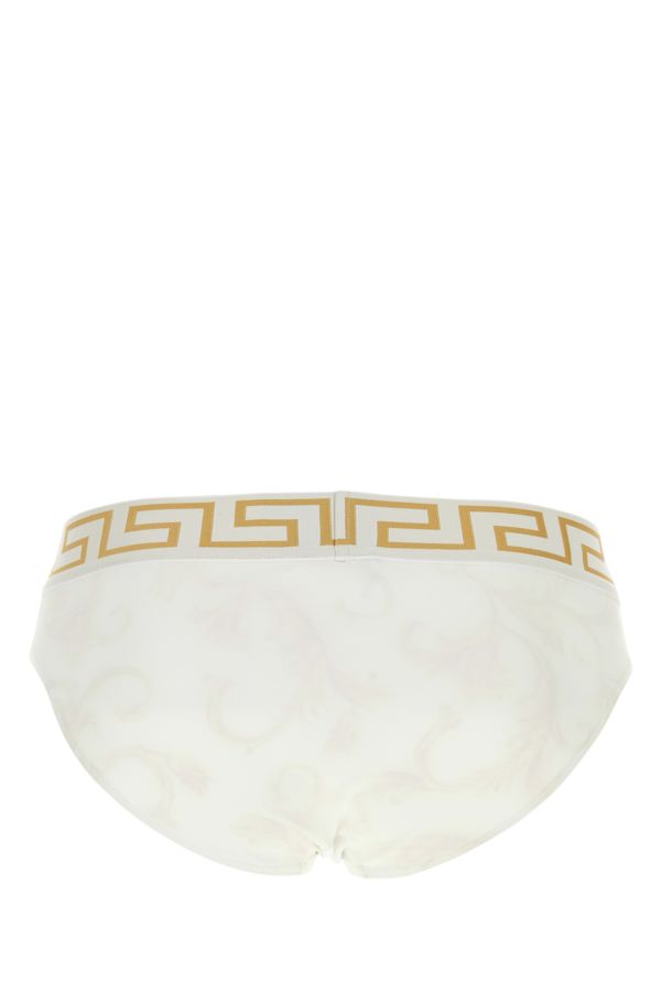 VERSACE | White nylon stretch swimming brief