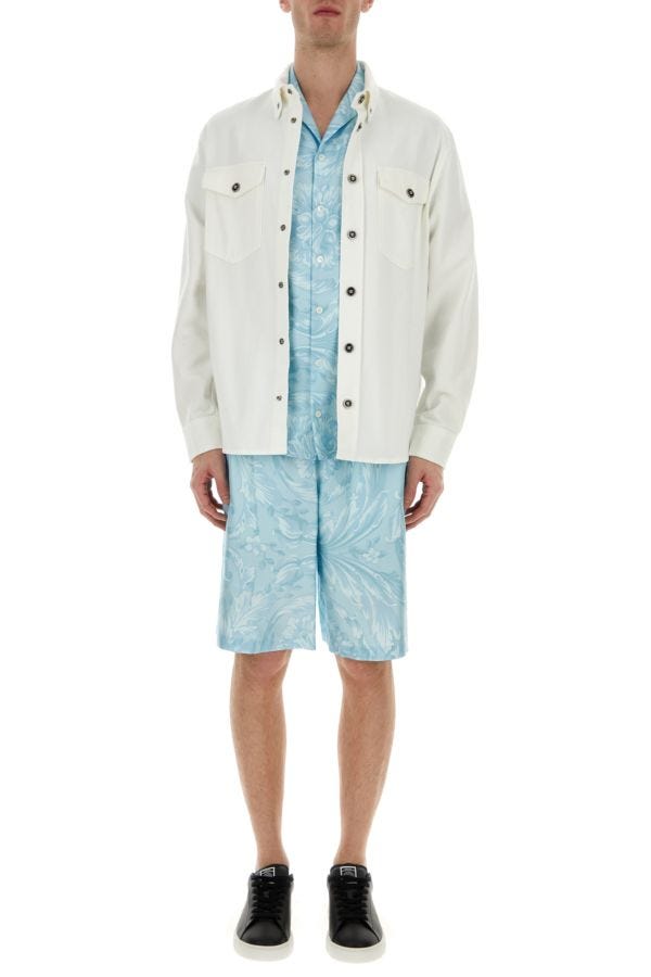 VERSACE | White denim shirt