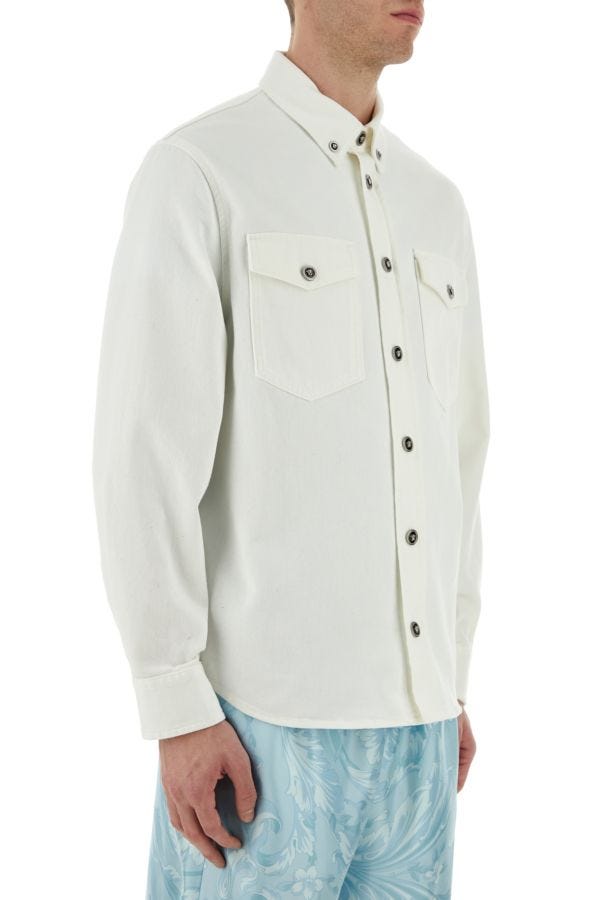 VERSACE | White denim shirt
