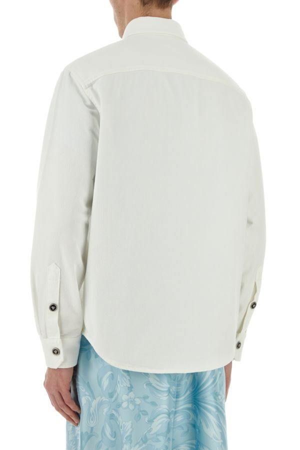 VERSACE | White denim shirt