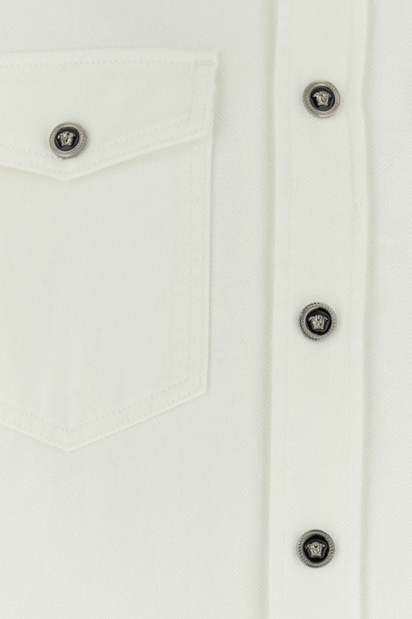 VERSACE | White denim shirt
