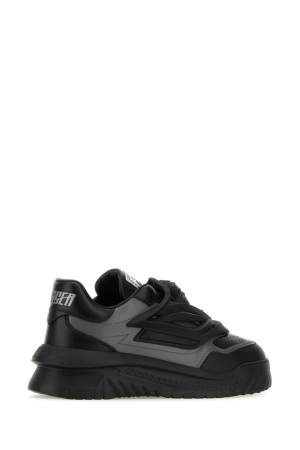 VERSACE | Two-tones leather Odissea slip ons