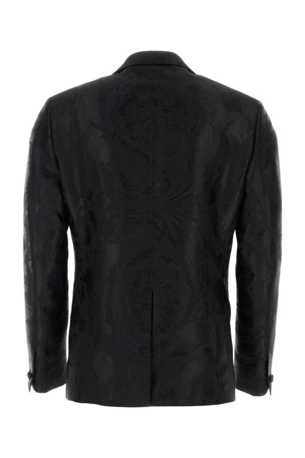 VERSACE | Embroidered jacquard blazer