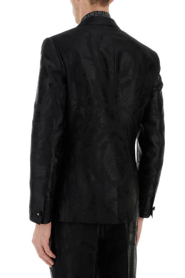 VERSACE | Embroidered jacquard blazer