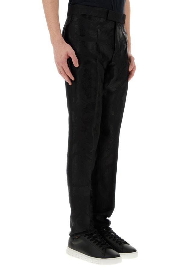 VERSACE | Black jacquard pant