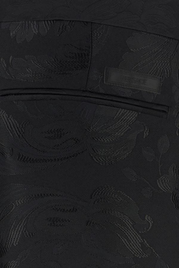 VERSACE | Black jacquard pant
