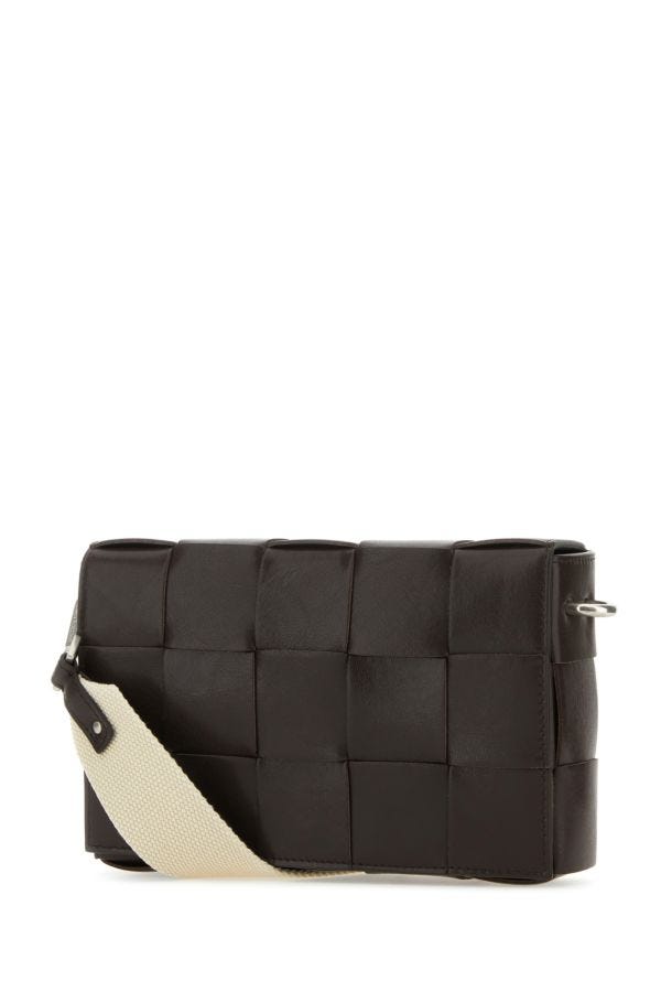 BOTTEGA VENETA | Dark brown leather Cassette crossbody bag