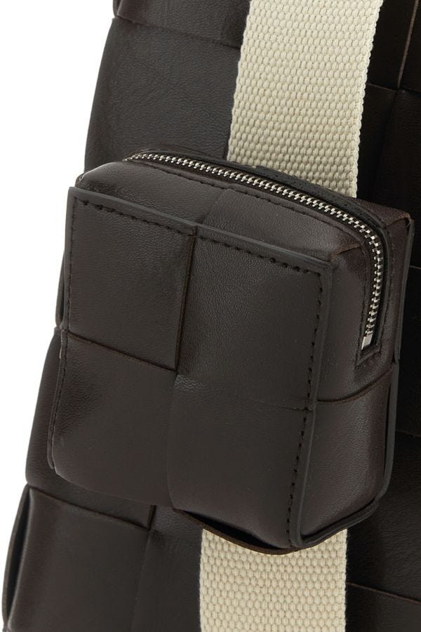 BOTTEGA VENETA | Dark brown leather Cassette crossbody bag