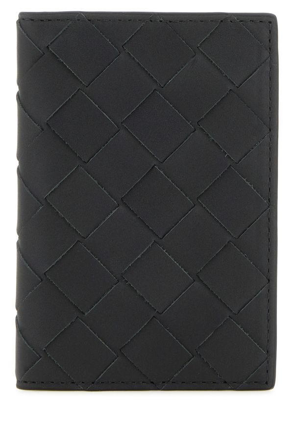 BOTTEGA VENETA | Slate leather Intrecciato card holder