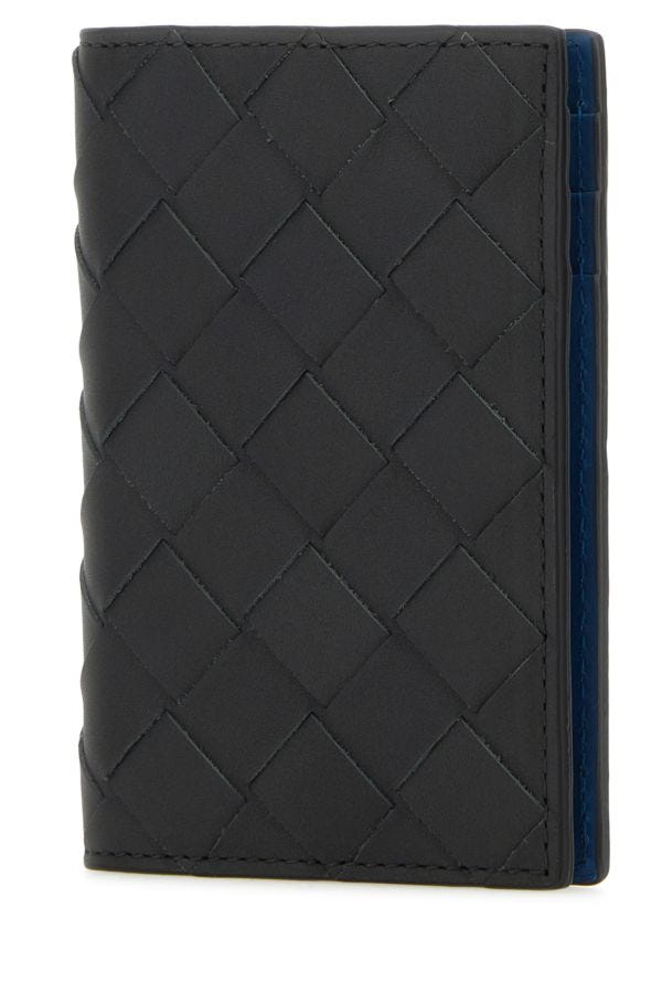 BOTTEGA VENETA | Slate leather Intrecciato card holder