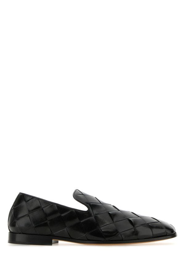 BOTTEGA VENETA | Black leather Roma slippers