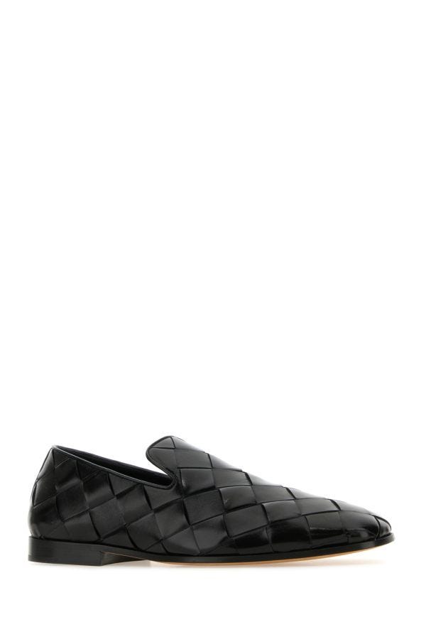 BOTTEGA VENETA | Black leather Roma slippers