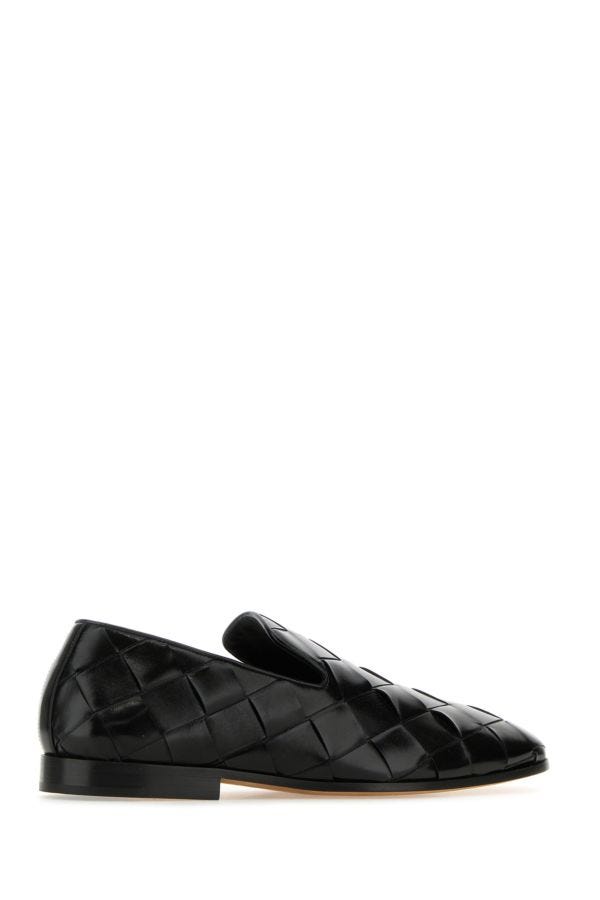 BOTTEGA VENETA | Black leather Roma slippers