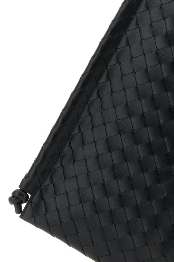 BOTTEGA VENETA | Black leather Flat Loops crossbody bag