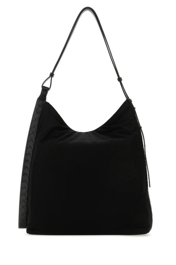 BOTTEGA VENETA | Black fabric shoulder bag