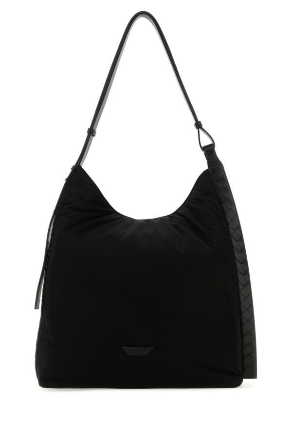 BOTTEGA VENETA | Black fabric shoulder bag