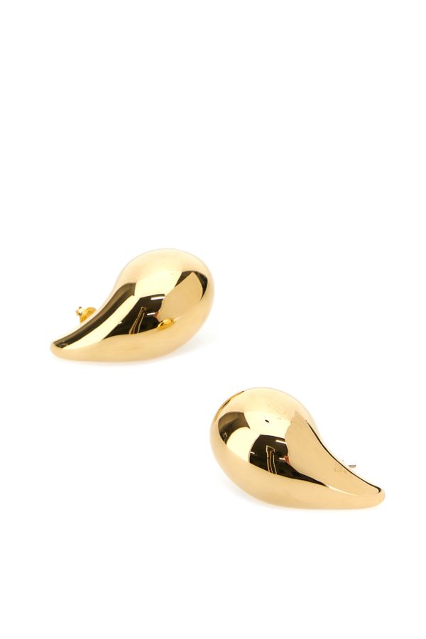 BOTTEGA VENETA | Gold silver big Drop earrings