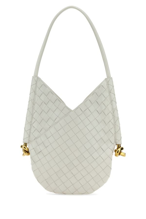BOTTEGA VENETA | White nappa leather small Solstice shoulder bag