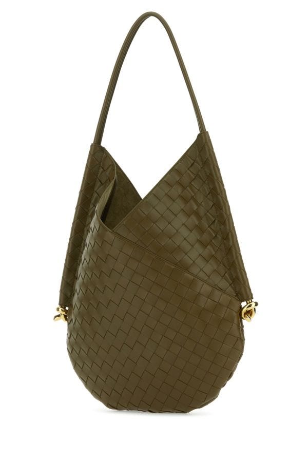 BOTTEGA VENETA | Mud nappa leather medium Solstice shoulder bag