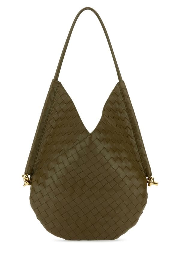 BOTTEGA VENETA | Mud nappa leather medium Solstice shoulder bag