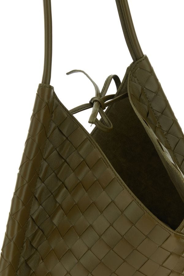 BOTTEGA VENETA | Mud nappa leather medium Solstice shoulder bag