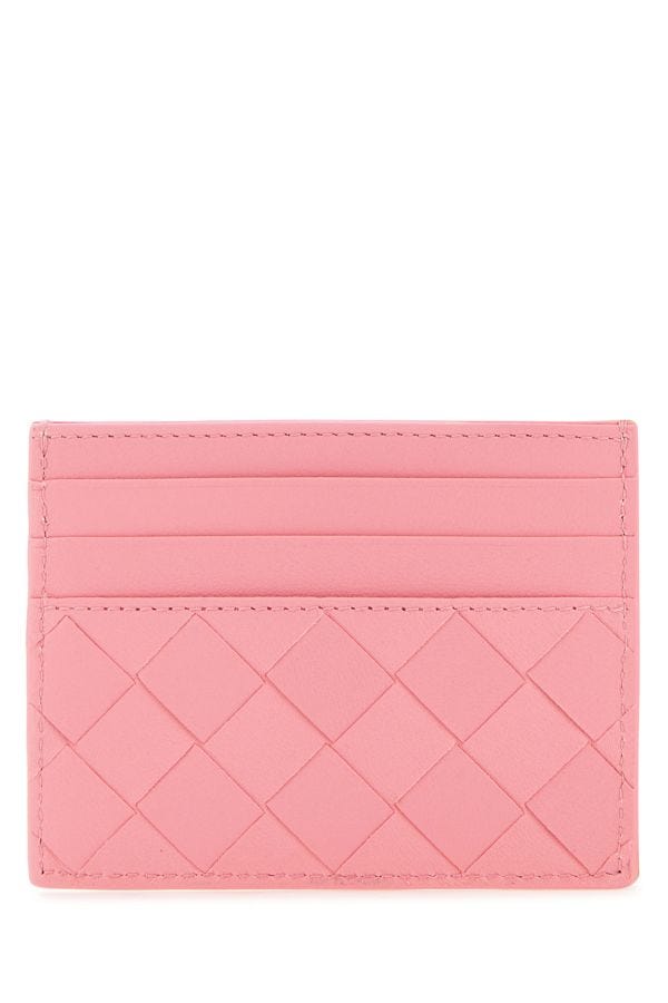 BOTTEGA VENETA | Pink nappa leather card holder
