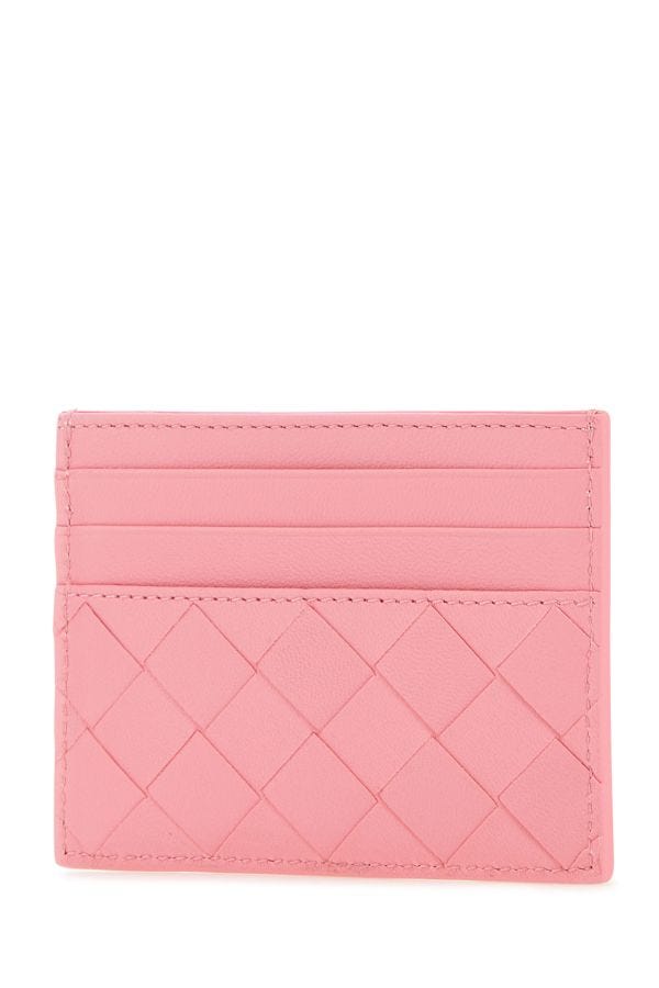 BOTTEGA VENETA | Pink nappa leather card holder