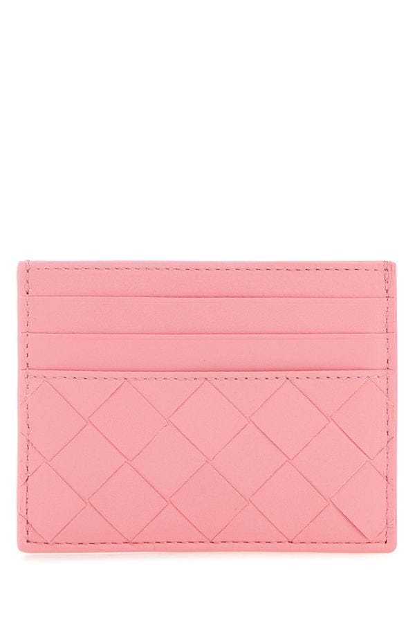 BOTTEGA VENETA | Pink nappa leather card holder